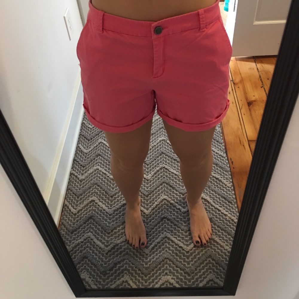 Pink NY&C chino shorts